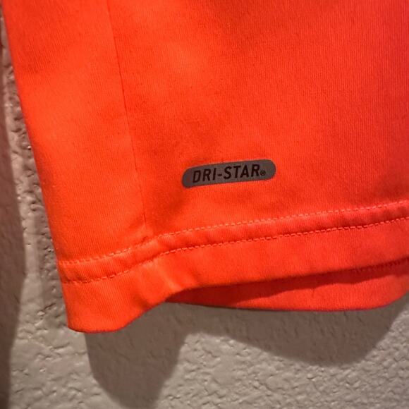 Starter Longsleeve Orange quarter zip sweat wicking shirt sz M - Picture 4 of 4